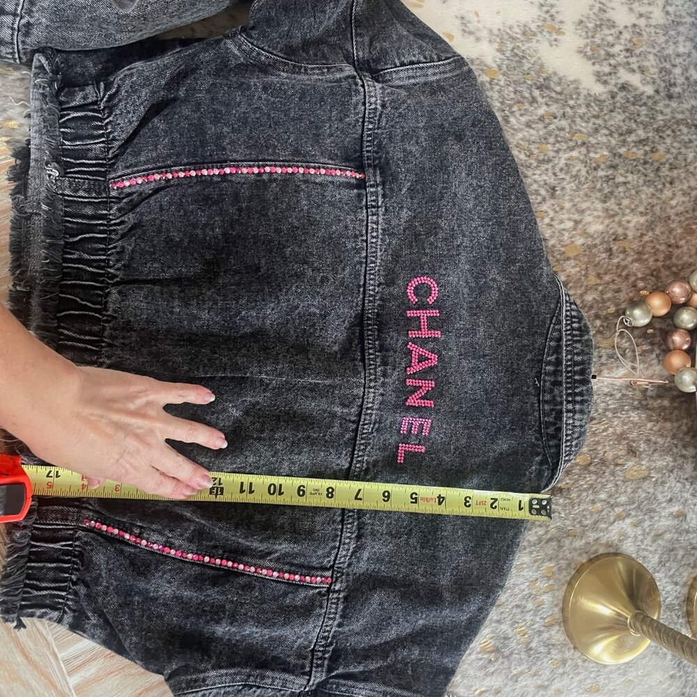 One of a kind designer denim jacket - Picture 7 of 7